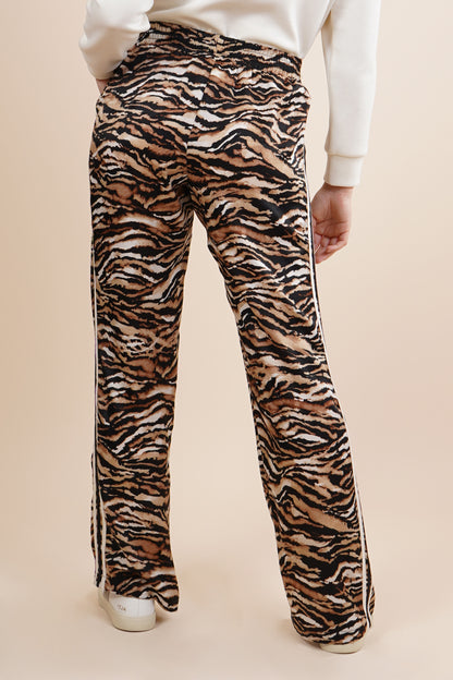Pantalon animal print, cinta en cintura 251098