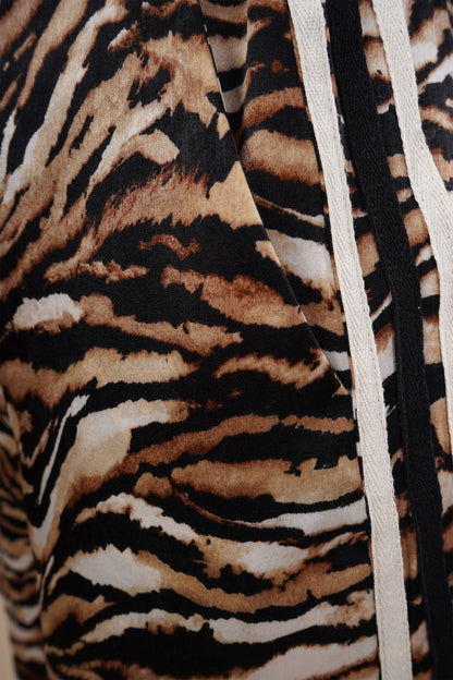 Pantalon animal print, cinta en cintura 251098