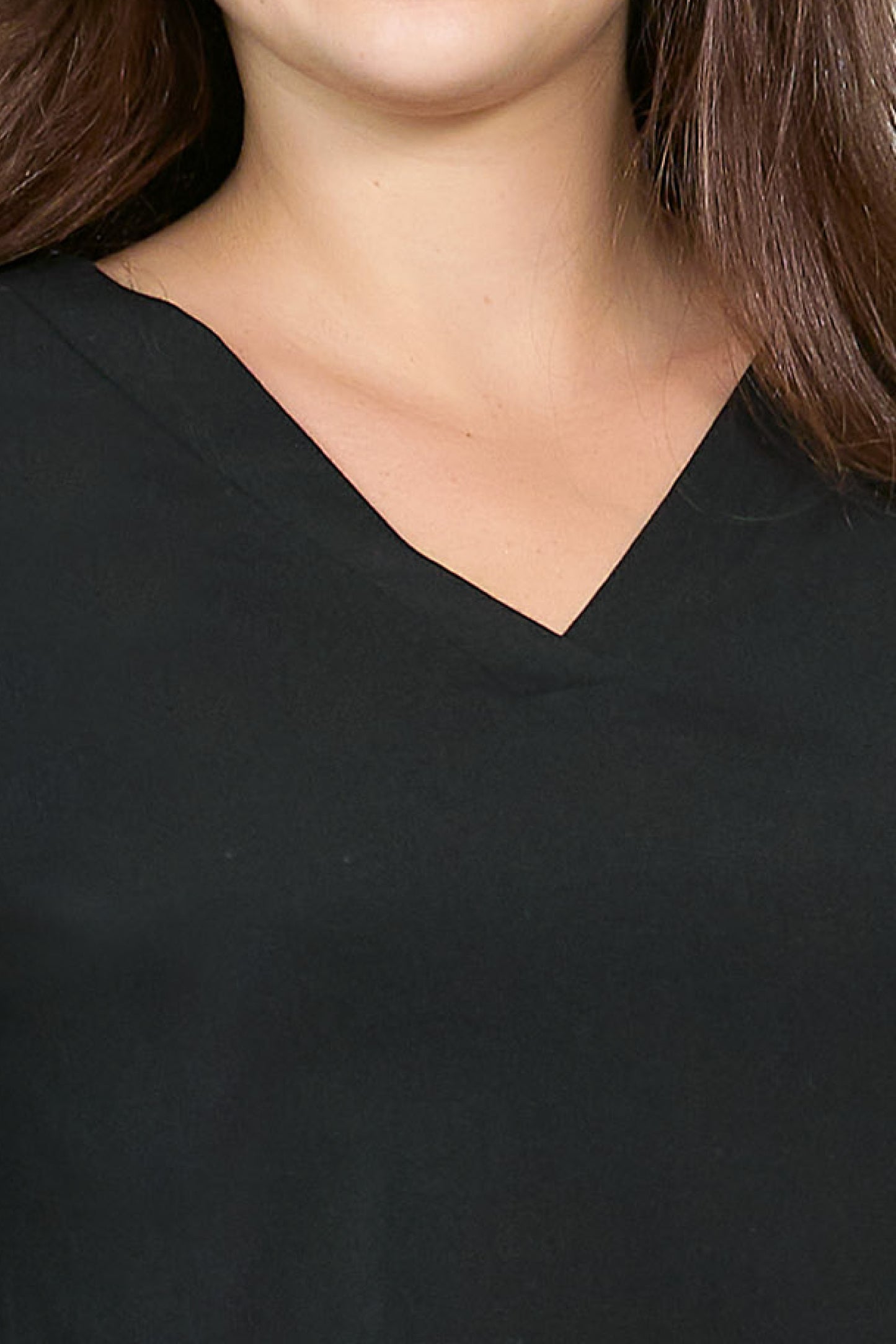Blusa manga 3/4 con cuello en V 252045