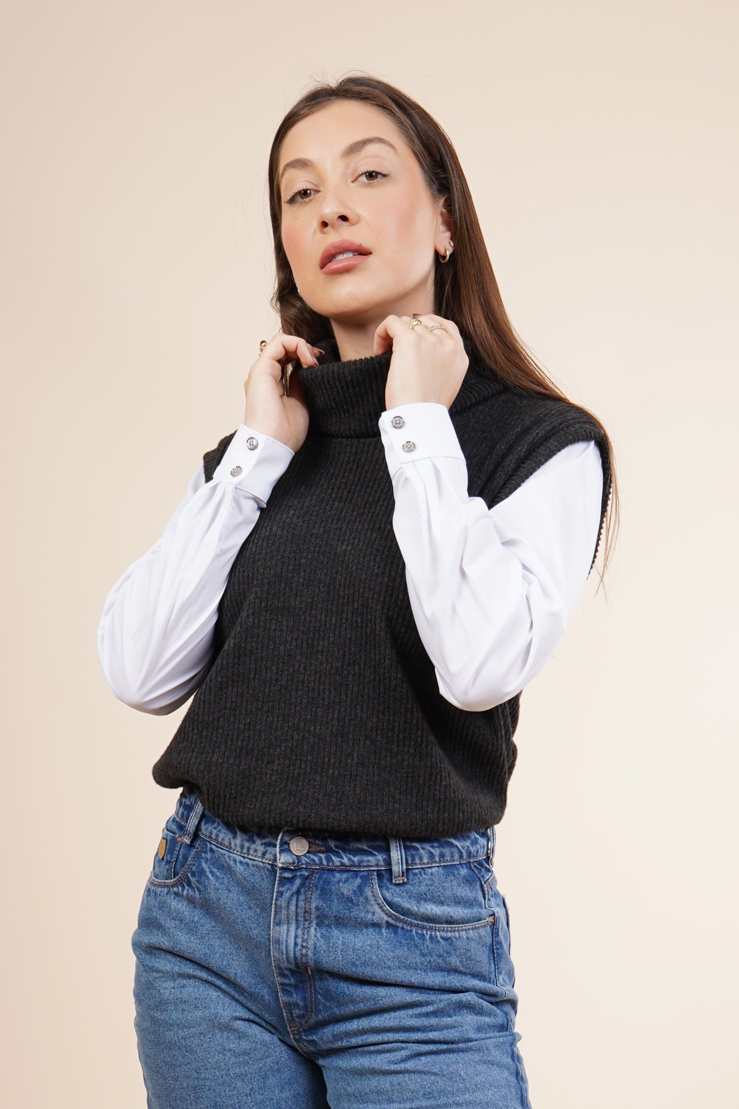 Chaleco con camisa 252077