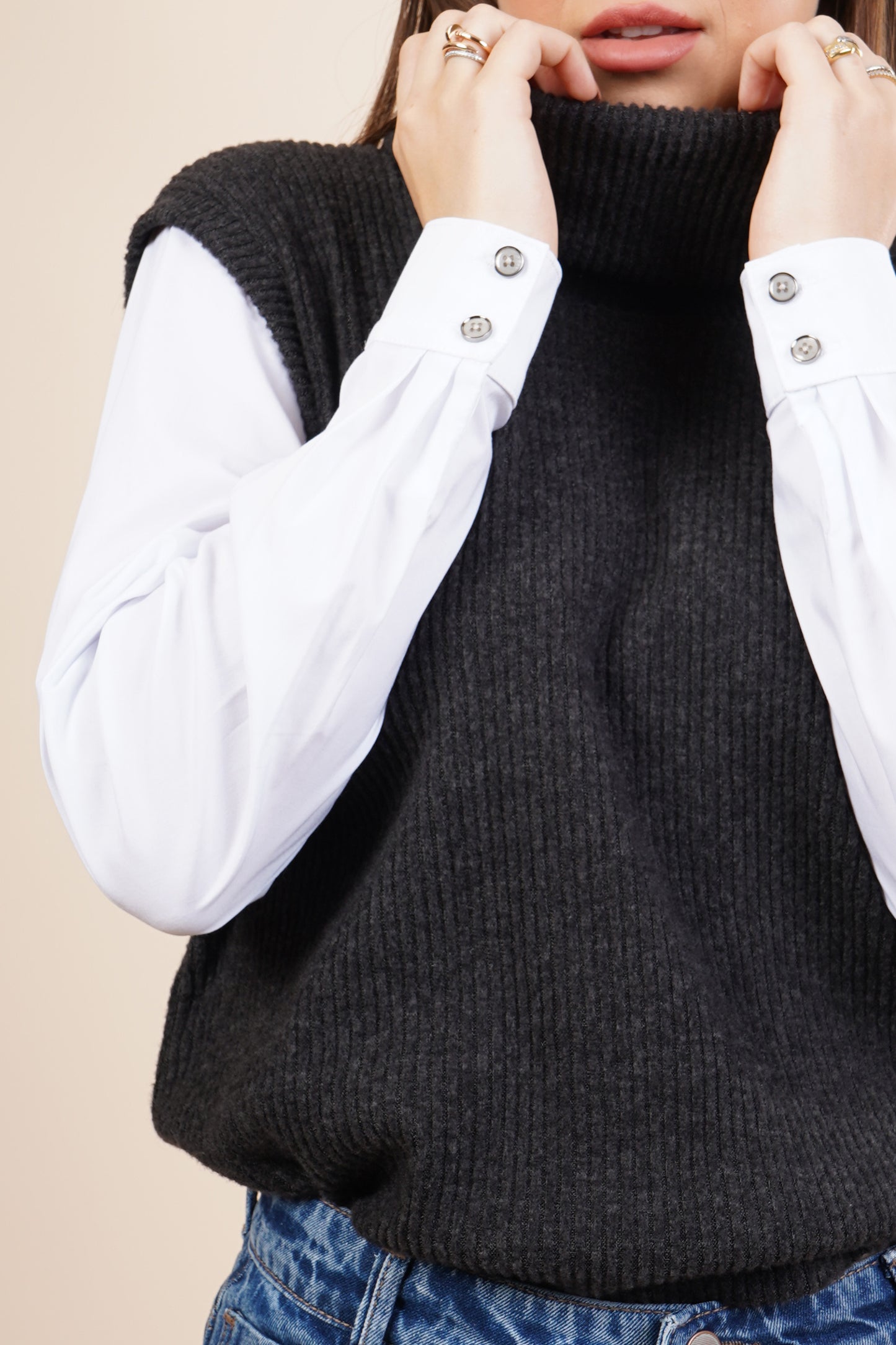 Chaleco con camisa 252077