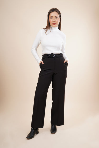 Blusa de manga larga con cuello alto 252080