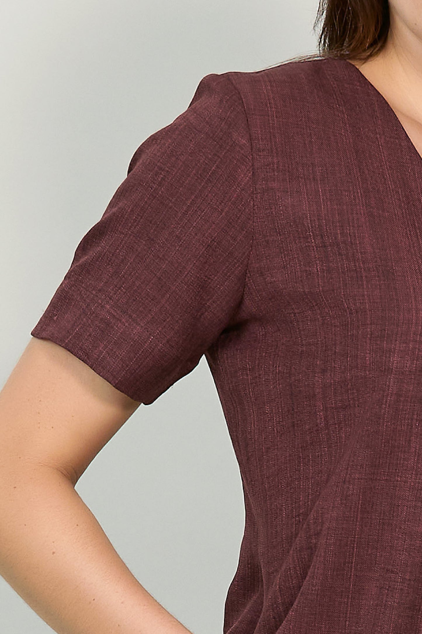 Saco a un botón con cuello v 254005