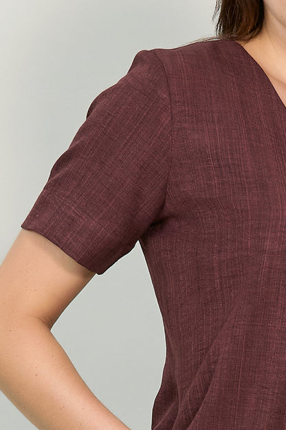 Saco a un botón con cuello v 254005