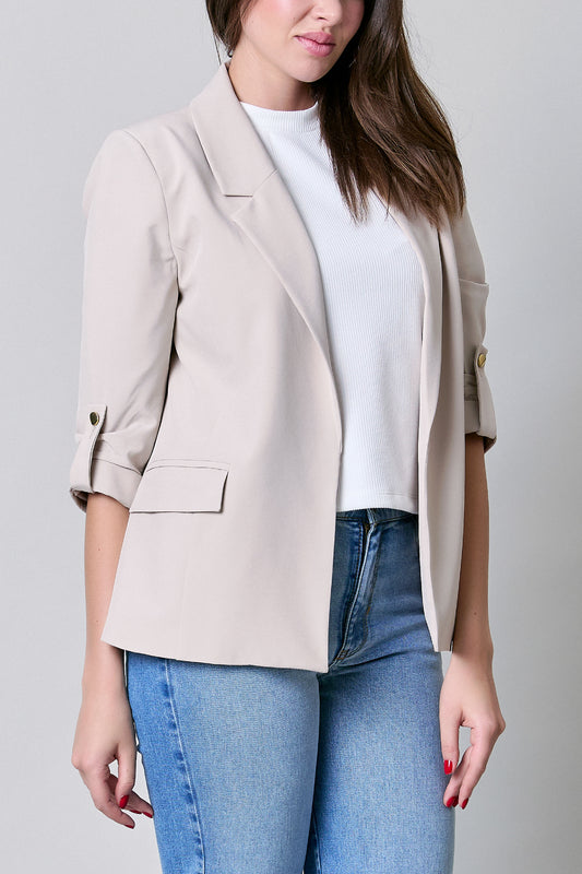 Saco de mujer casual, mangas 3/4 254012