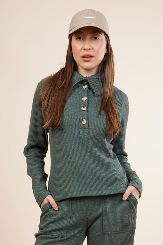 Sudadera polo manga larga 254037