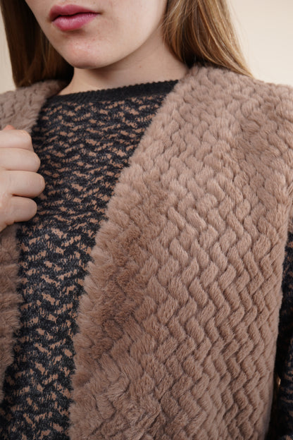 Chaleco efecto pelo 254038