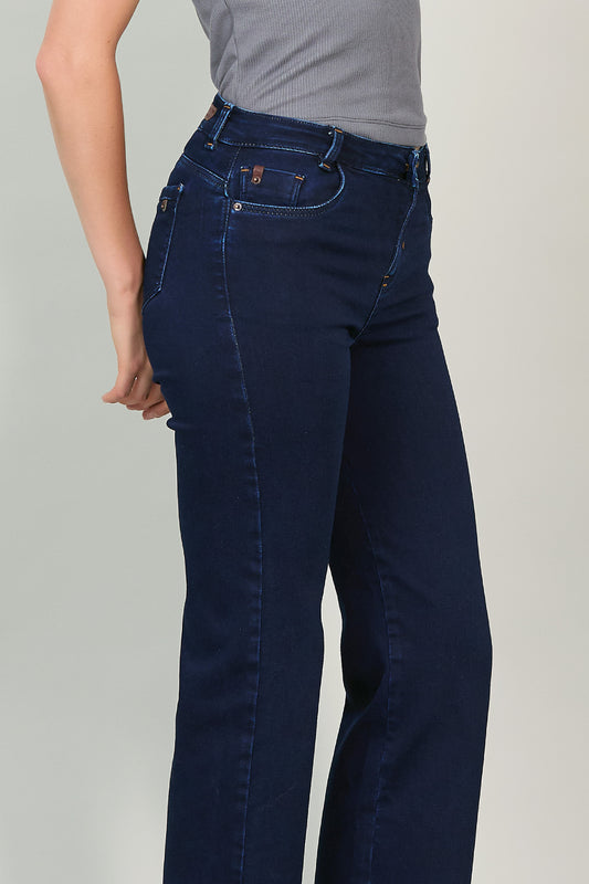 Jeans recto con dobladillo 256014