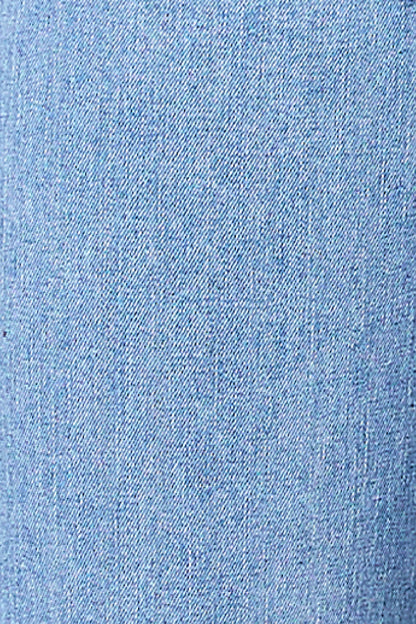 Jeans de mezclilla claro recto, pretina baja 256019