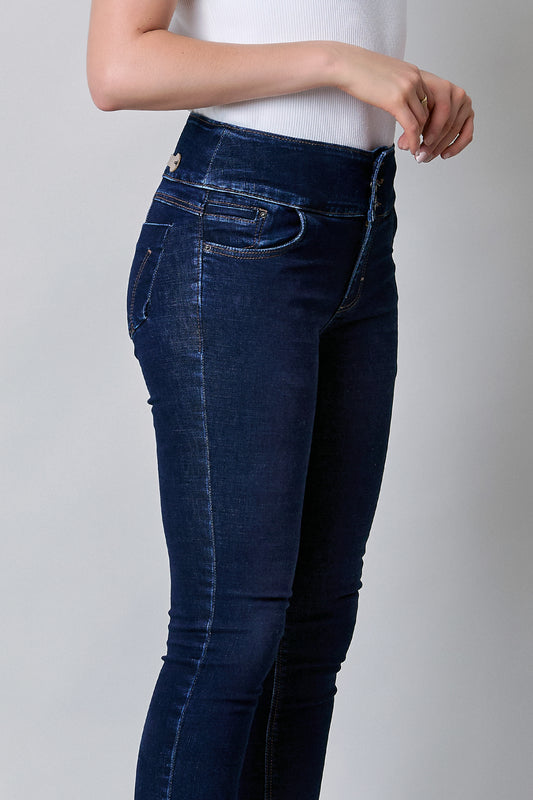Jeans skinny con 3 botones 256022
