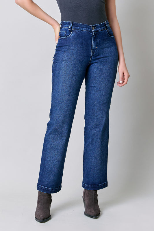 Jeans de mujer colombiano, corte recto 256027