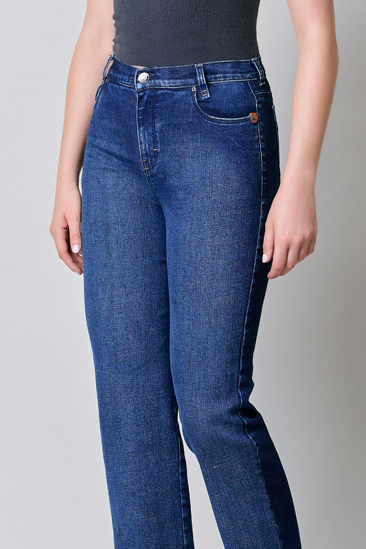 Jeans de mujer colombiano, corte recto 256027