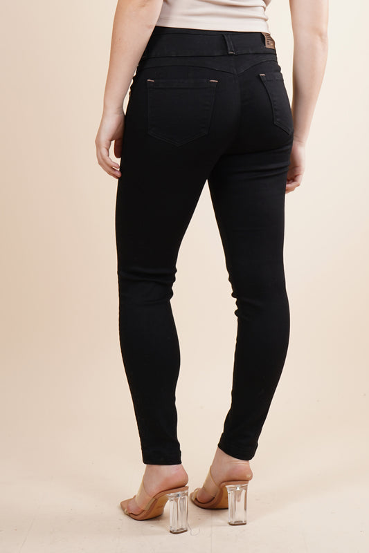 Jeans skinny con 3 botones 256033