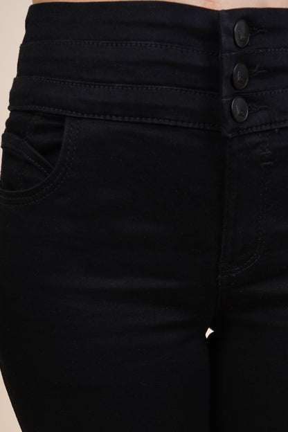 Jeans skinny con 3 botones 256036