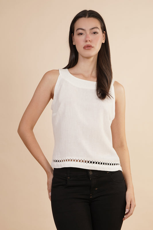 Blusa Halter con Tira Bordada 262060