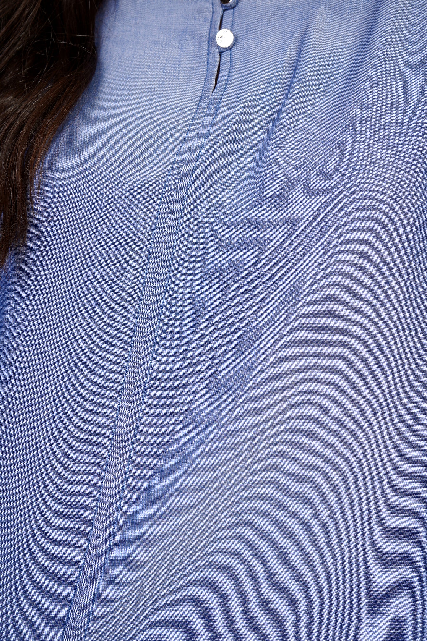 Blusa Manga Larga Aglobada Azul 262067