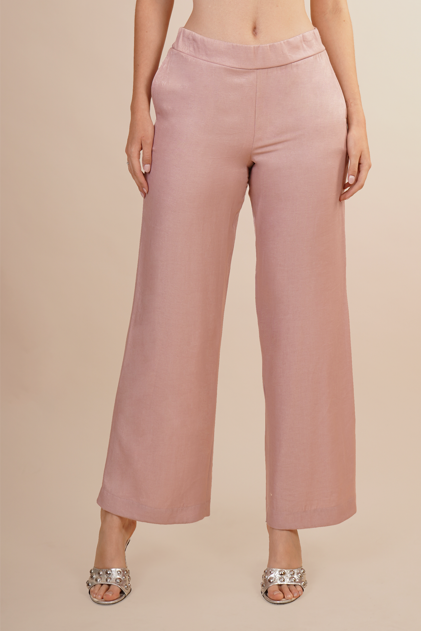 Pantalón de Cintura Elástica Rosa 261050