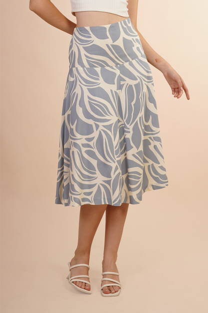 Falda Semi Circular Azul 261035