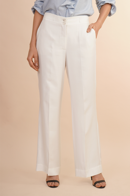 Pantalon Blanco Amplio 261027