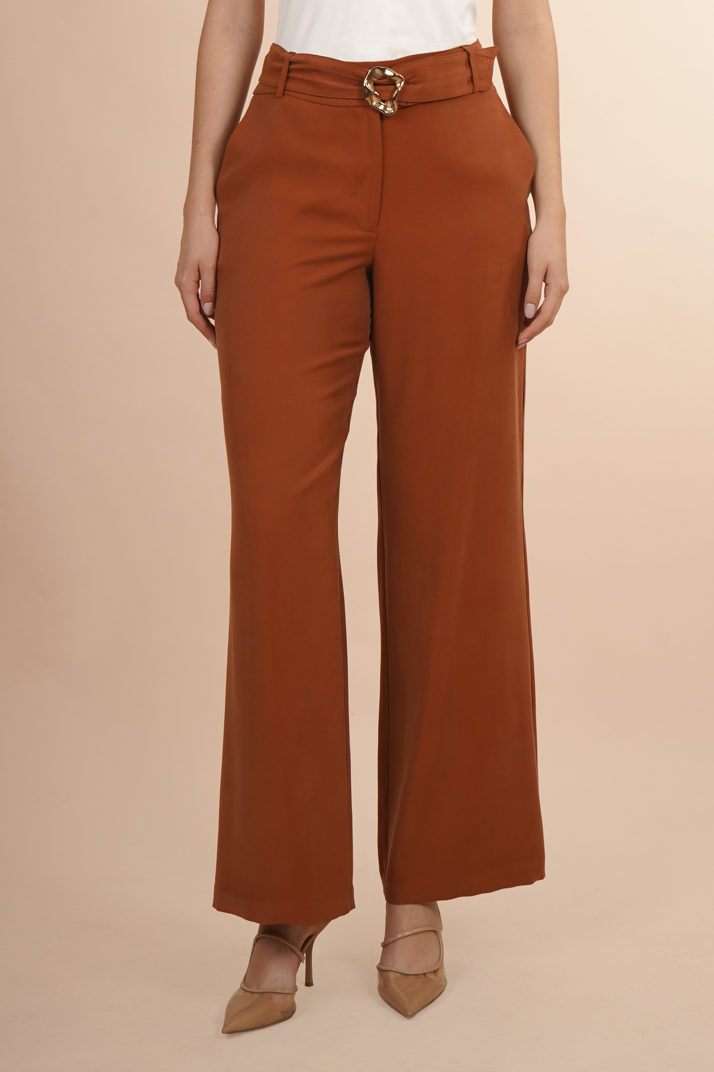 Pantalón Shedron con Cinturón y Hebilla  261047