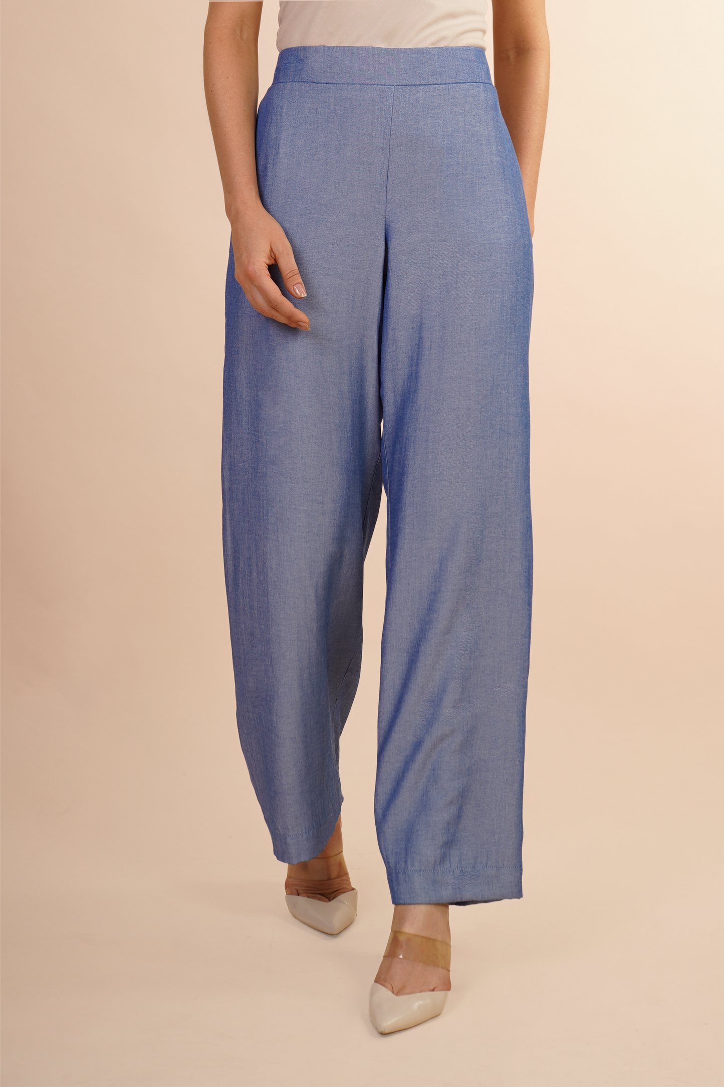 Pantalón de Cintura Elástica Azul 261050