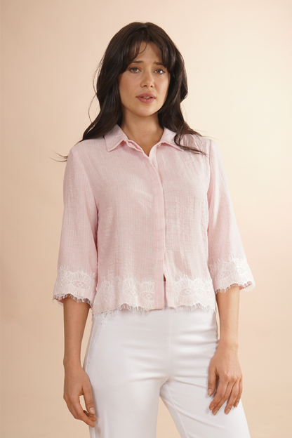 Blusa Con Encaje 262034