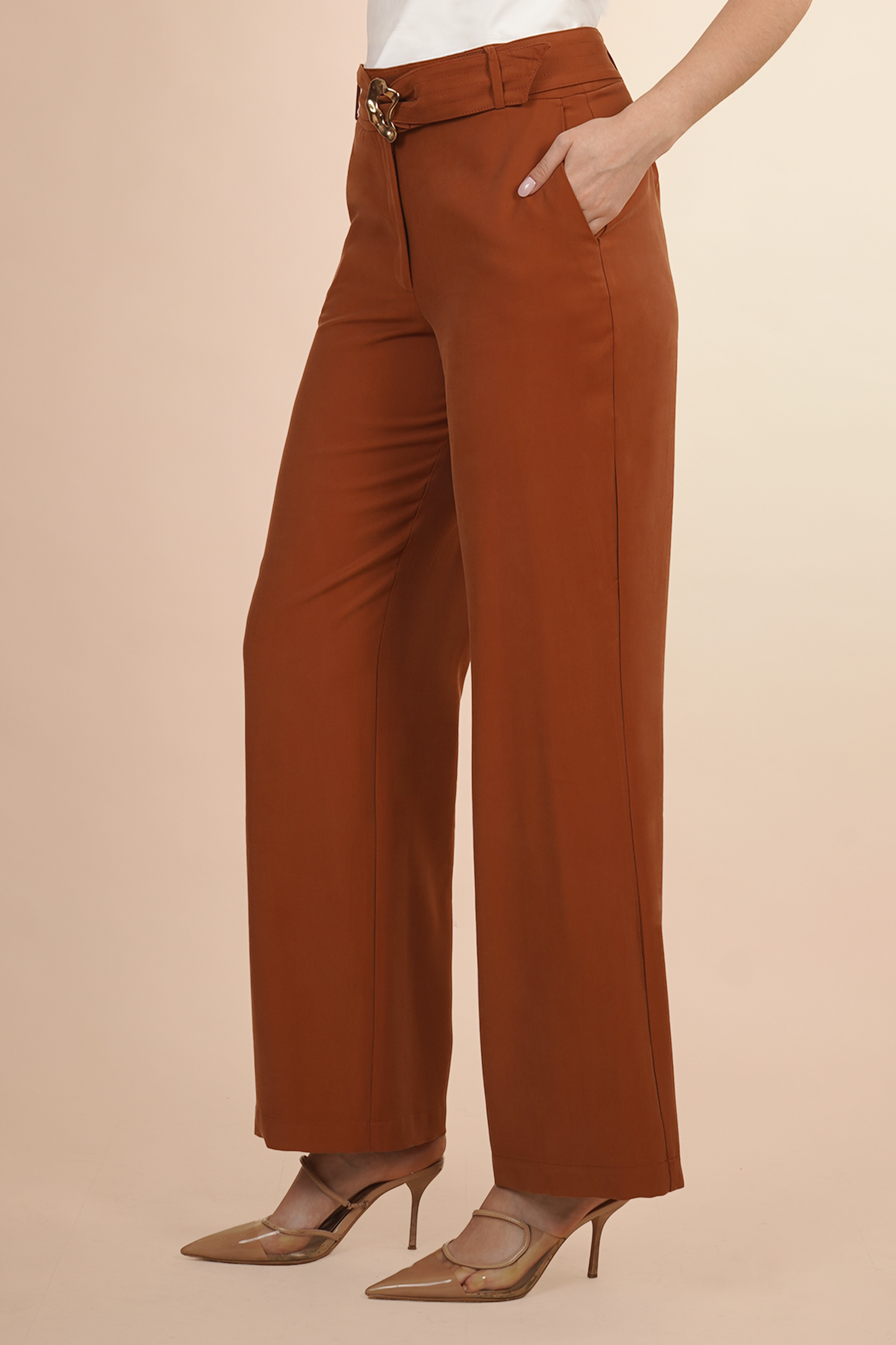 Pantalón Shedron con Cinturón y Hebilla  261047