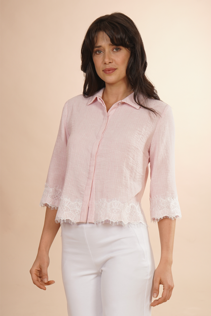Blusa Con Encaje 262034