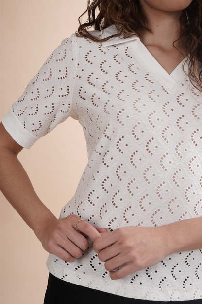 Blusa Textura Flores 262003