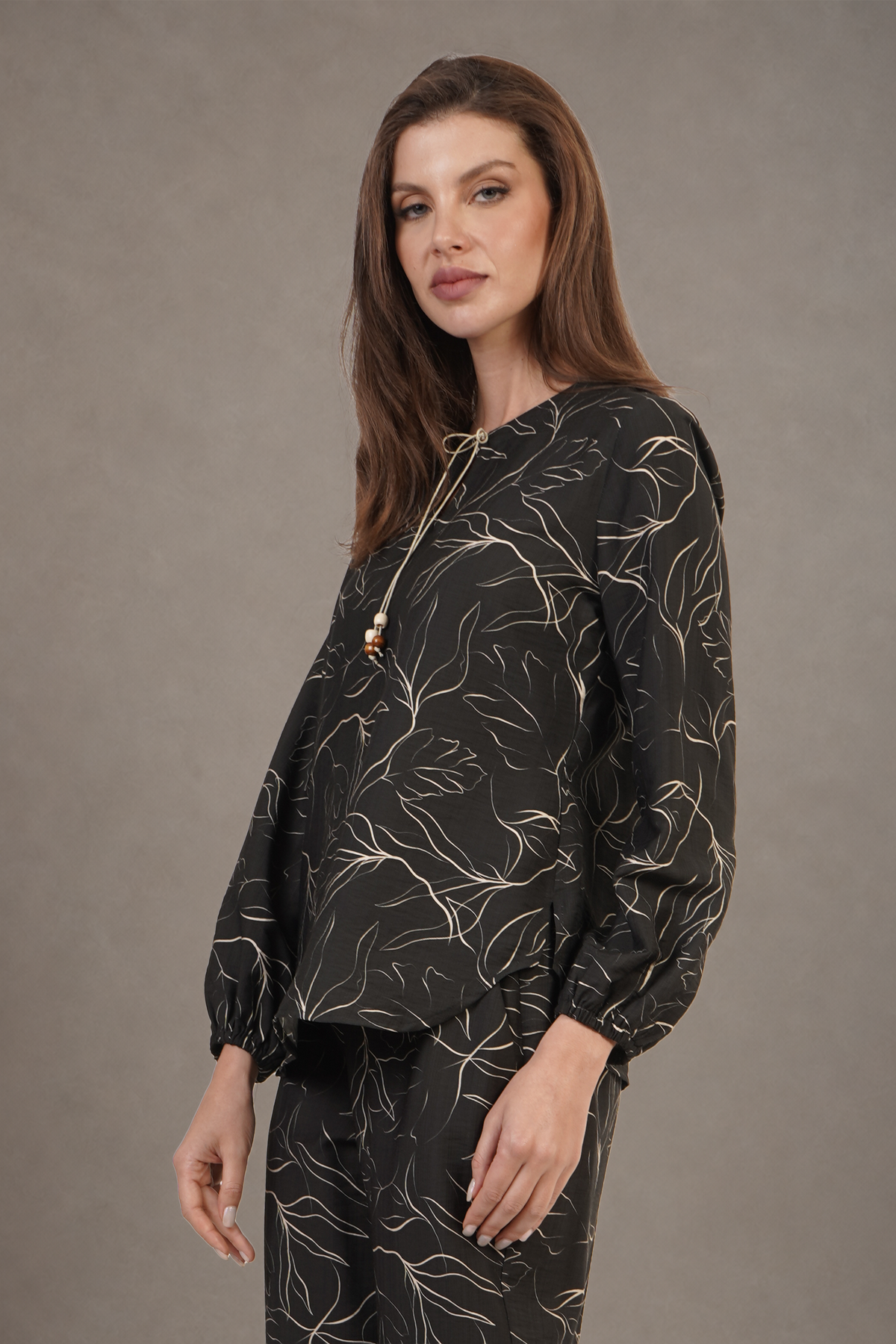 Blusa Verde Estampada