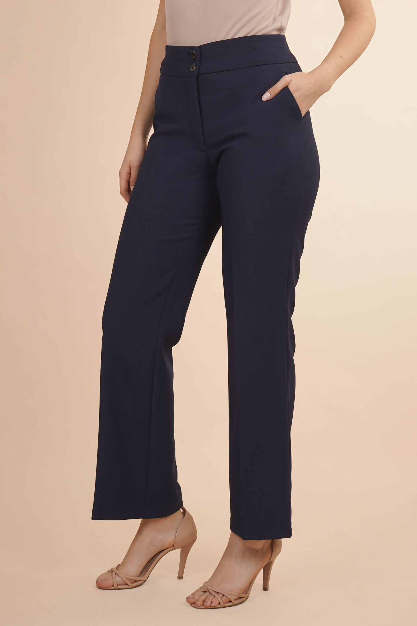 Pantalón Azul Marino De Vestir