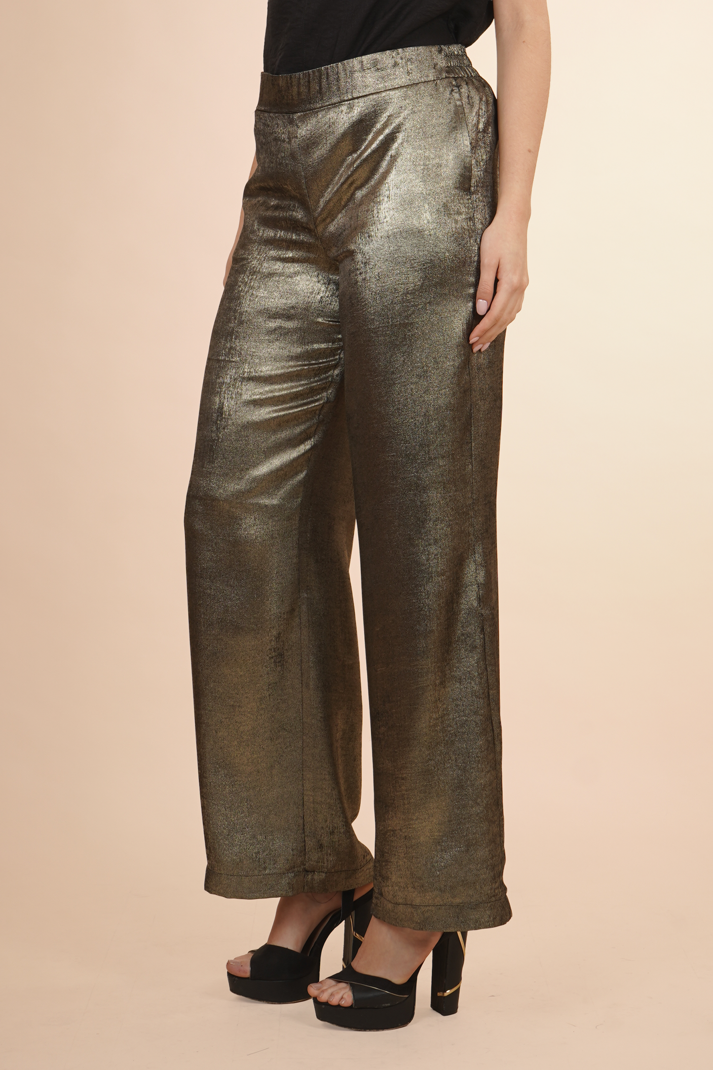 Pantalón Metalizado Dorado