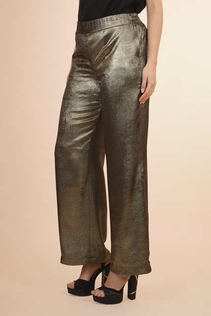 Pantalón Metalizado Dorado