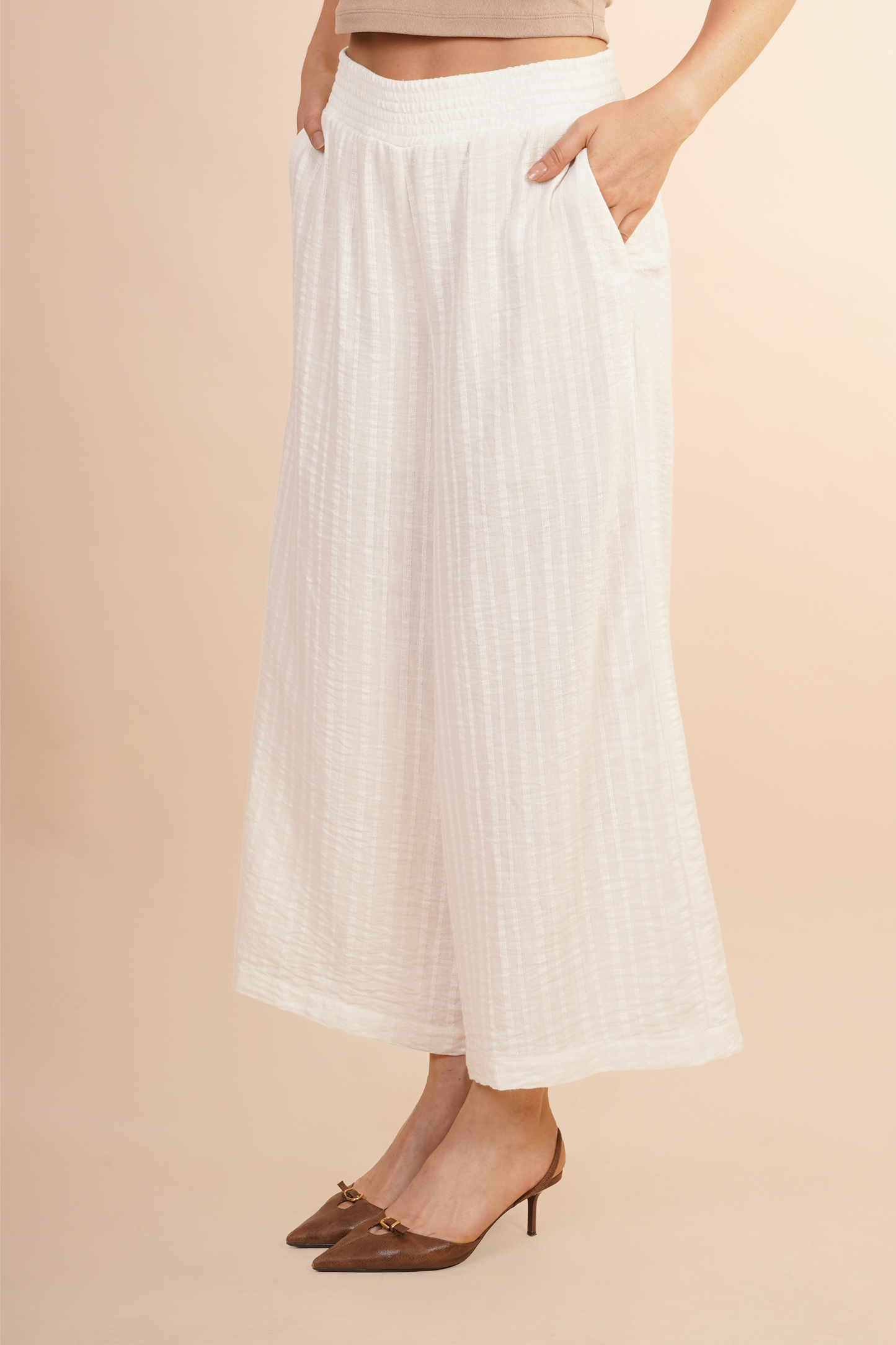 Pantalon Amplio Pescador Blanco 261040