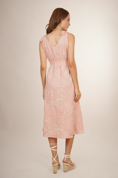Vestido Rosa Con Tirantes 267008