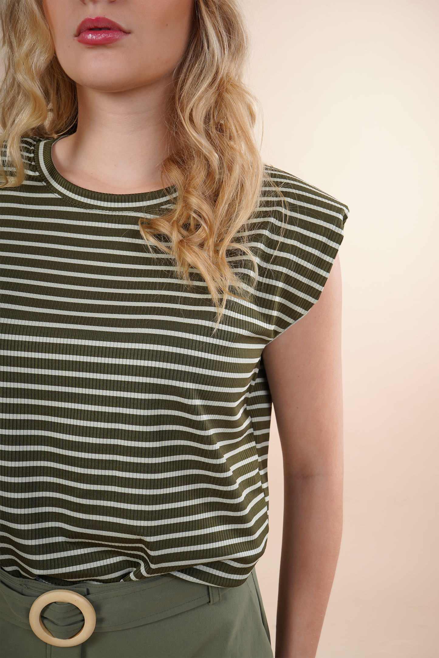 Blusa Verde Rayas 262009