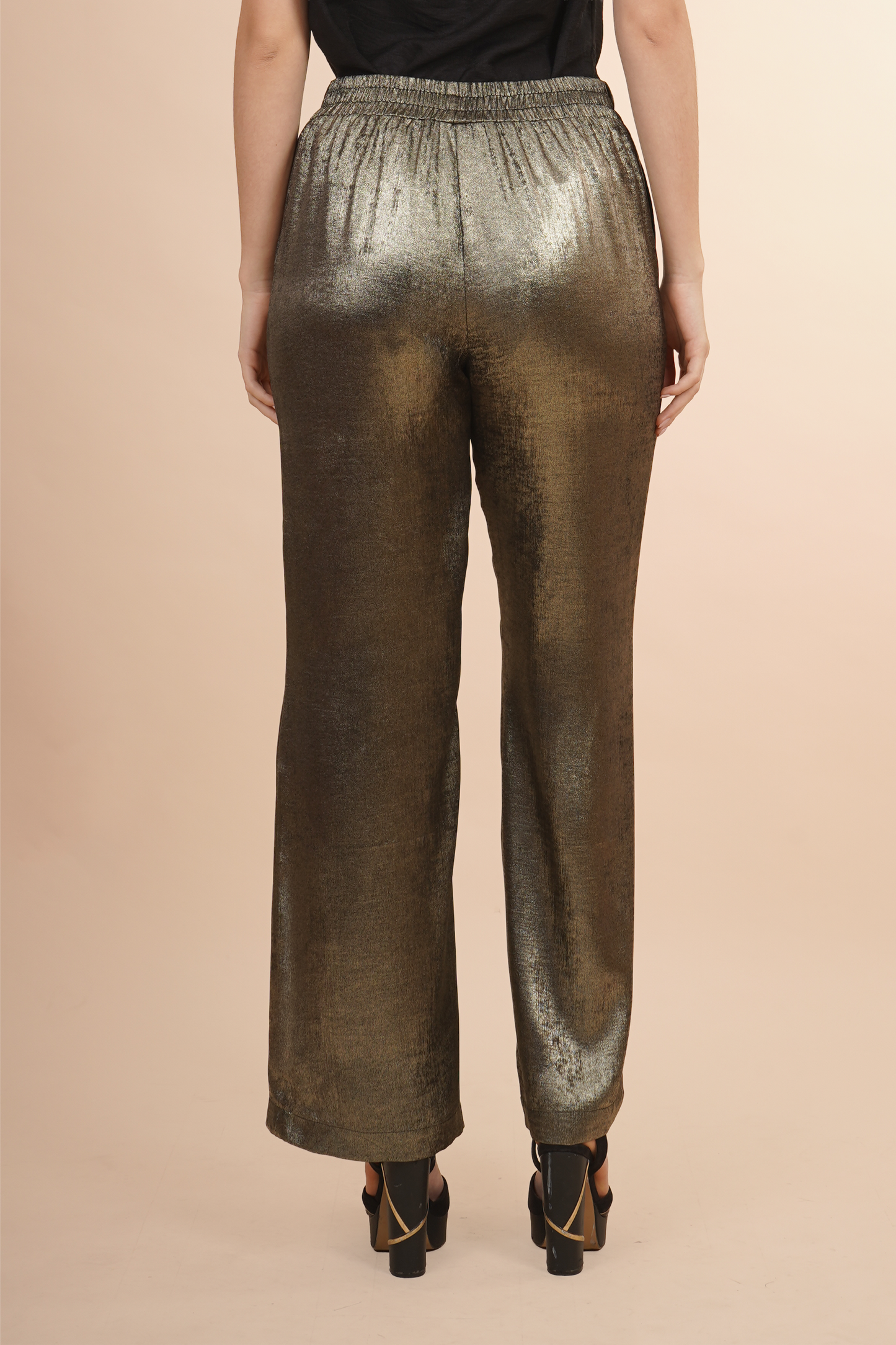 Pantalón Metalizado Dorado