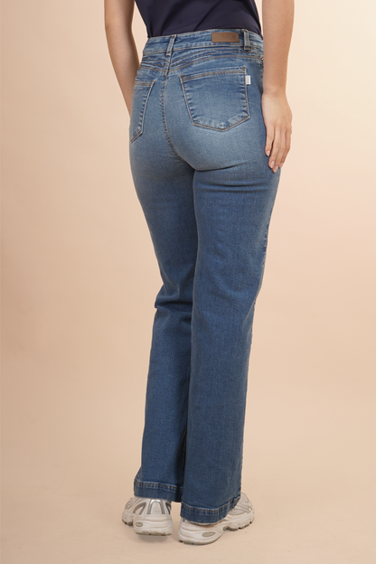 Jeans Denim Azul De Estilo Casual