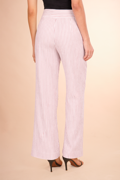 Pantalón A Rayas Rosa 261019