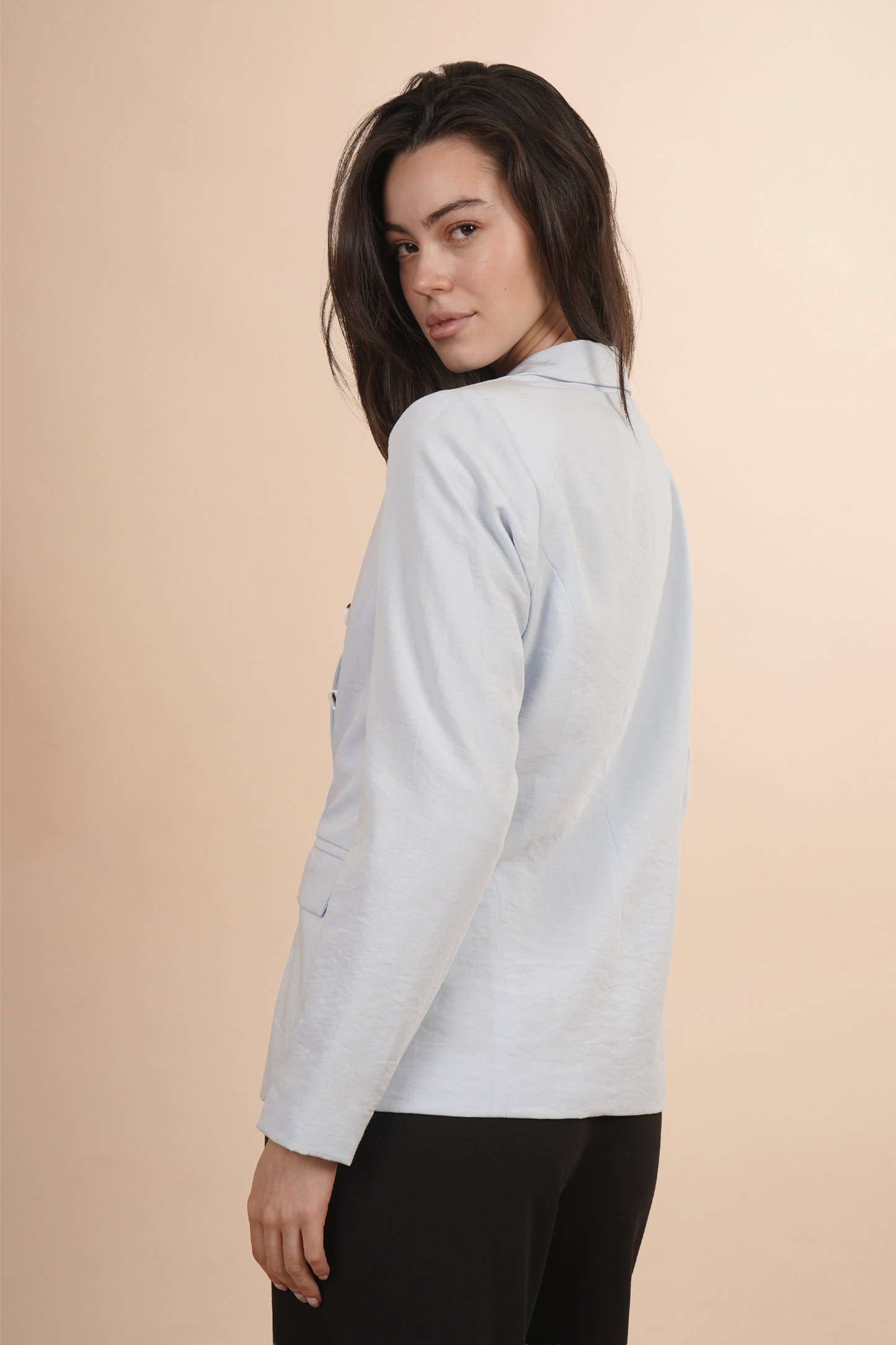 Saco Azul Con Botones 264013