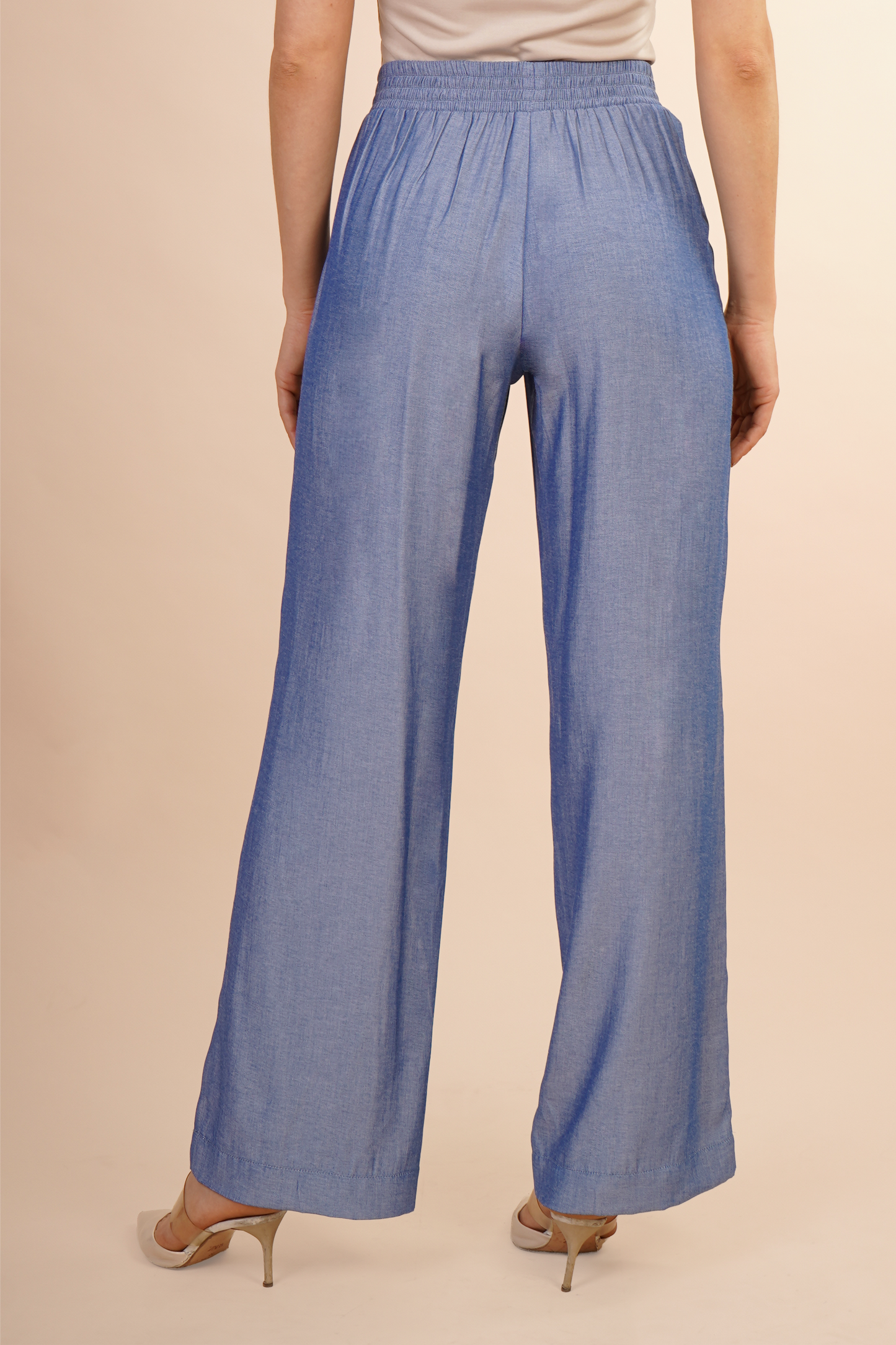 Pantalón de Cintura Elástica Azul 261050