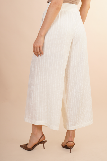 Pantalon Amplio Pescador Blanco 261040