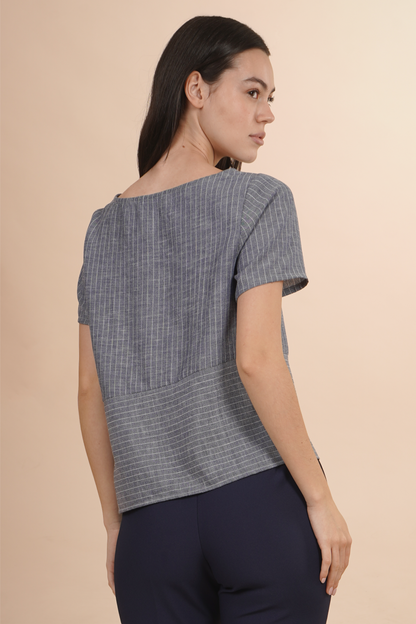 Blusa con Cortes Asimétricos 262074