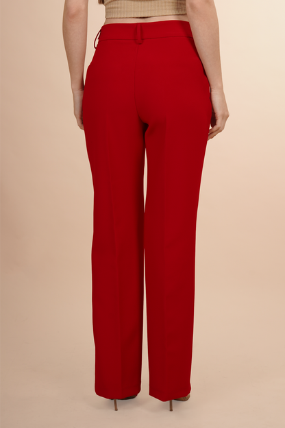 Pantalón Rojo De Vestir