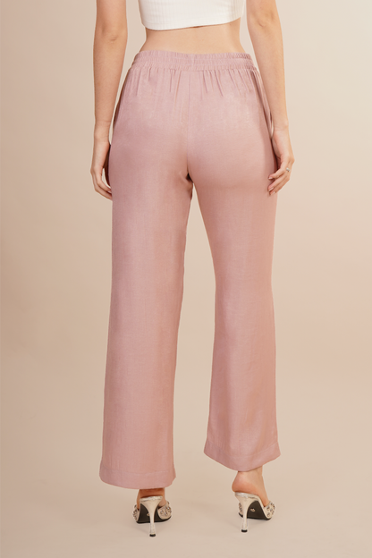 Pantalón de Cintura Elástica Rosa 261050