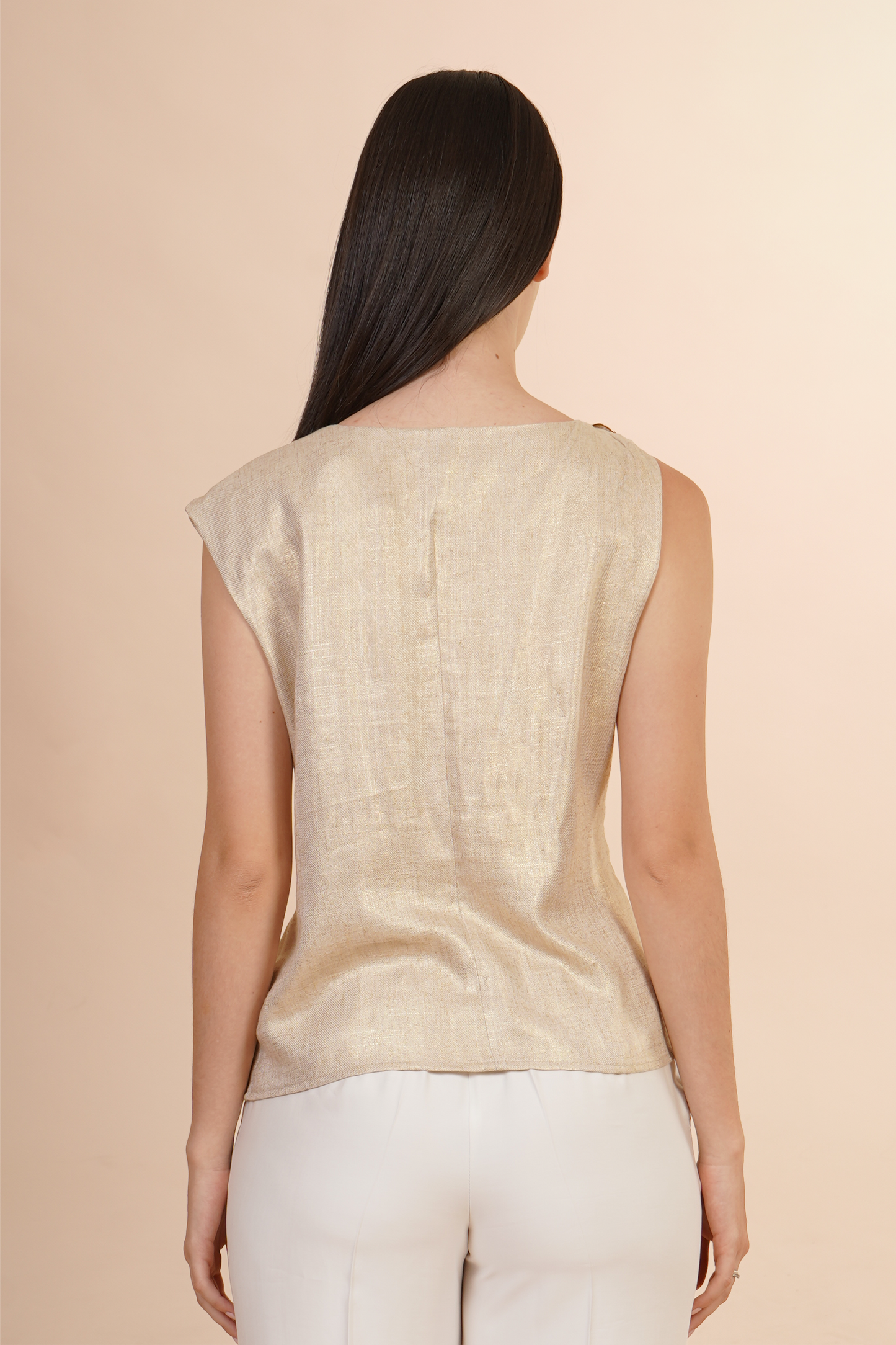 Blusa Con Adorno En Un Hombro 262057