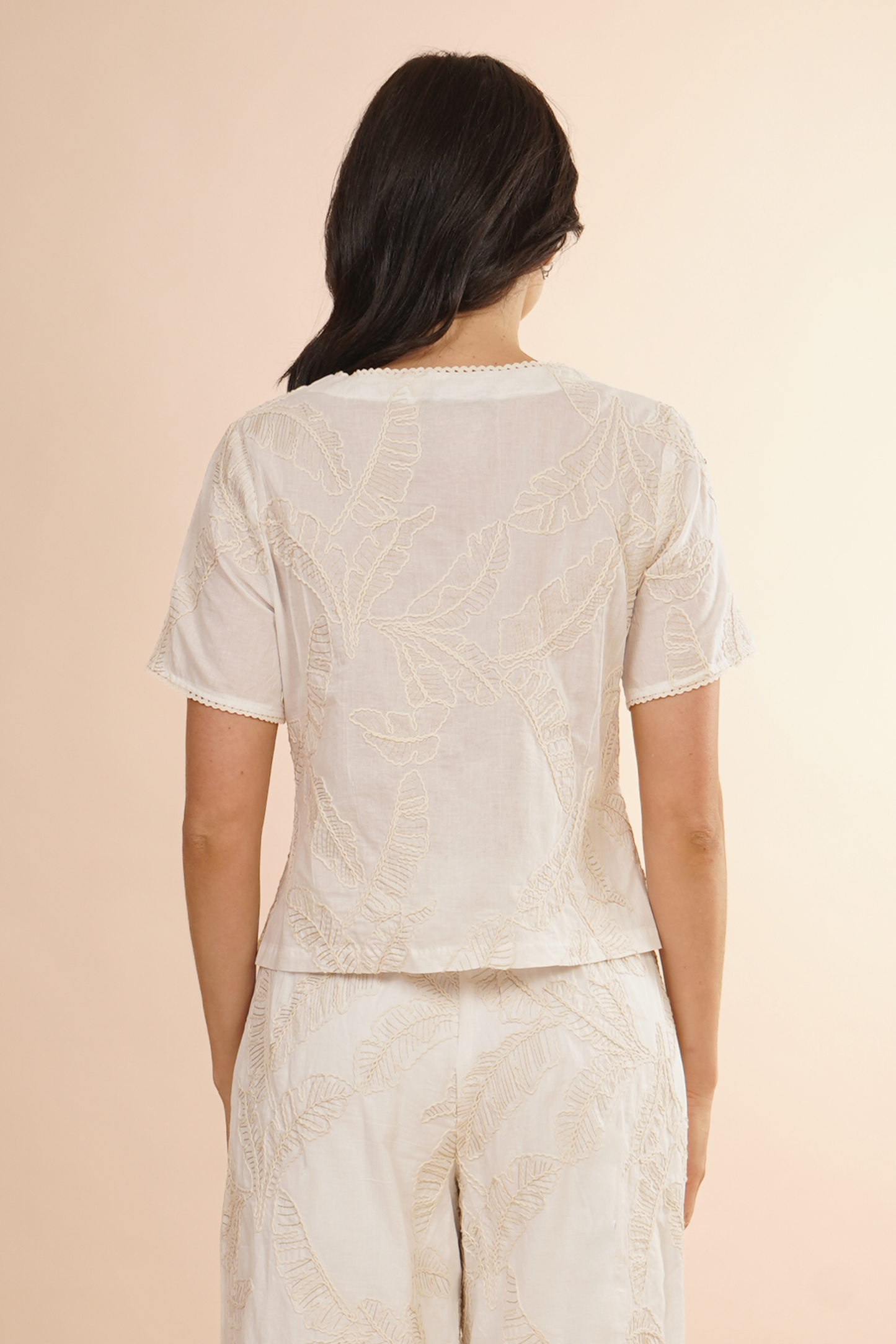 Blusa Bordada Blanca 262031