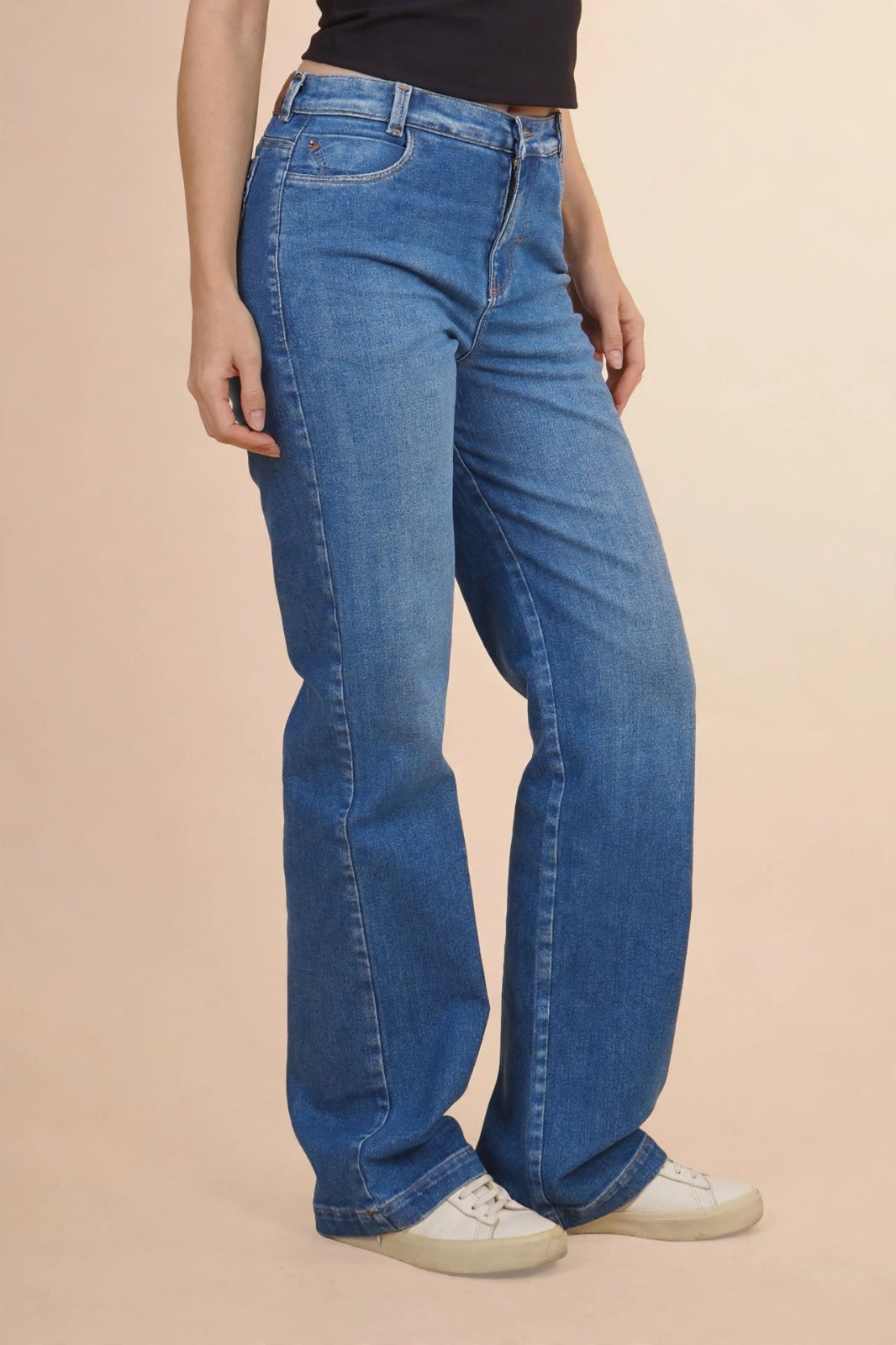 Pantalón De Mezclilla Pierna Ancha