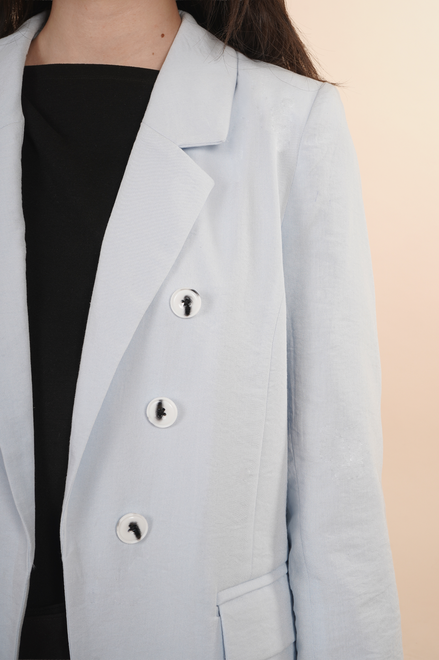 Saco Azul Con Botones 264013
