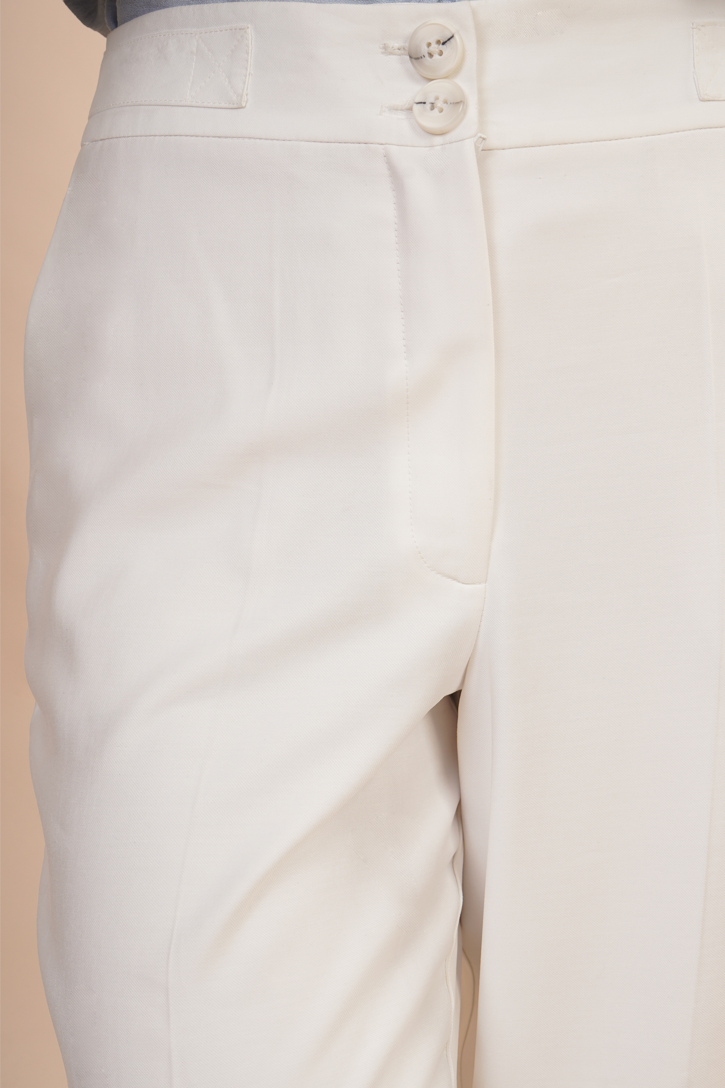Pantalon Blanco Amplio 261027
